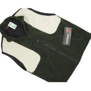 NEW! $179 Orvis Polartec Windbloc Fleece Vest! M or L Green Shooting Patches